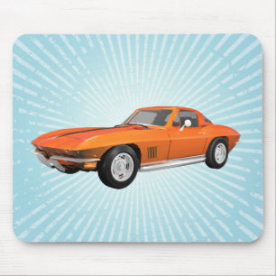 1967年のコルベットのスポーツ・カー: オレンジ終わり: マウスパッド