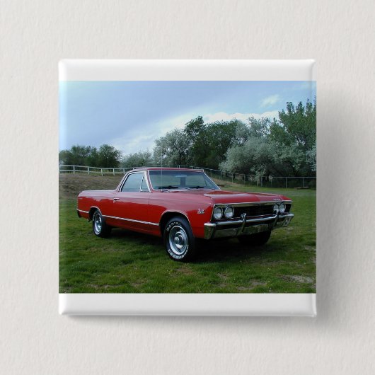 1967年のシボレーChevelle El Camino 缶バッジ (正面)