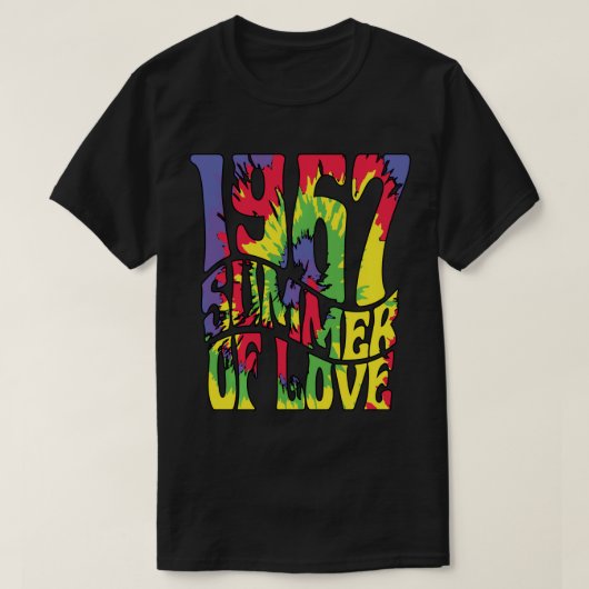 1967年の夏の愛のヒッピービーチ完璧な夏ロー Tシャツ (デザイン正面)