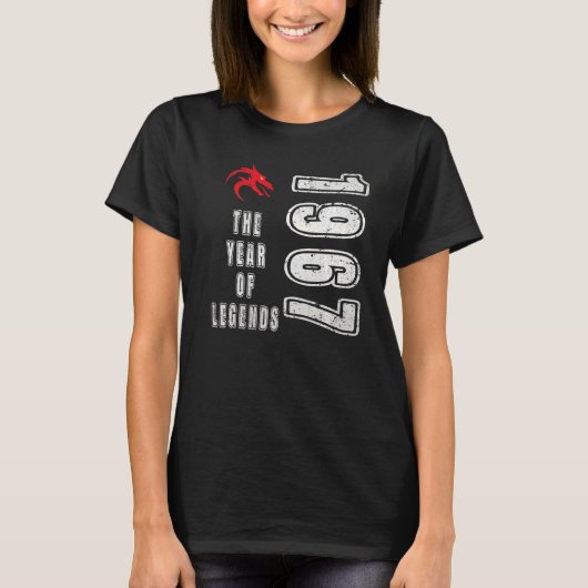 1967年の誕生1967年の伝説の年 Tシャツ (正面)