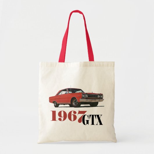 1967年の赤いGTX トートバッグ (正面)
