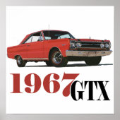1967年の赤いGTX ポスター (正面)
