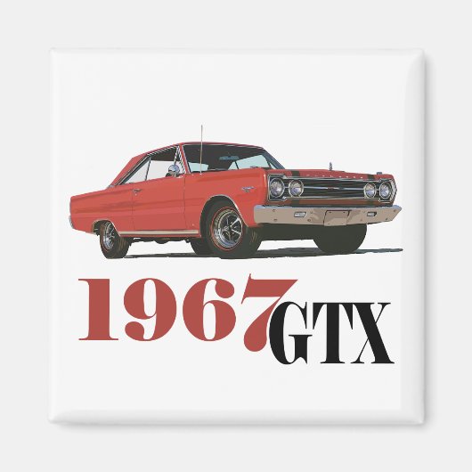 1967年の赤いGTX マグネット (正面)