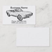 1967年のCamaro筋肉車のイラストレーション 名刺 (正面/裏面)