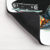 1967年のCamaro SSの黒い車 マウスパッド (コーナー)