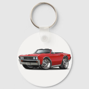 1967年のChevelleの赤いコンバーチブル キーホルダー