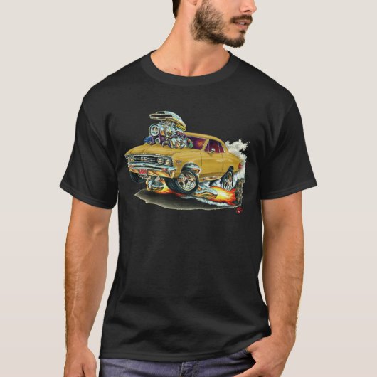 1967年のChevelleの金ゴールド車 Tシャツ (正面)