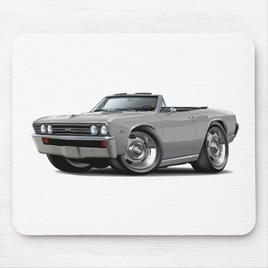 1967年のChevelleの銀製のコンバーチブル マウスパッド (正面)