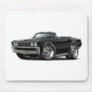 1967年のChevelleの黒いコンバーチブル マウスパッド