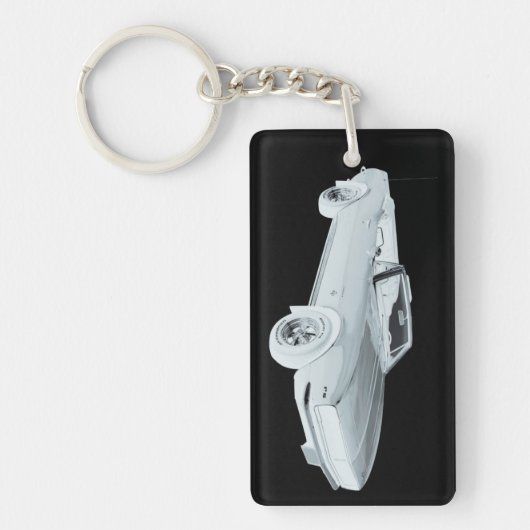 1967年のChevy Camaro RS筋肉車のポップアート キーホルダー (正面)