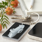 1967年のChevy Camaro RS筋肉車のポップアート キーホルダー (正面右)