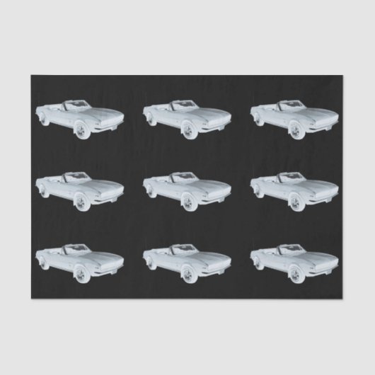 1967年のChevy Camaro RS筋肉車のポップアート 薄葉紙 (正面)