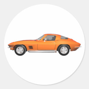 1967年コルベットスポーツカー：オレンジ仕上げ ラウンドシール