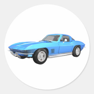1967年コルベットスポーツカー：青の仕上げ： ラウンドシール