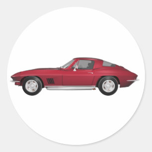 1967年コルベット：スポーツカー：Candy Apple Finish: ラウンドシール