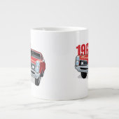 1967年ポンティアックGTOレッド ジャンボコーヒーマグカップ (正面)