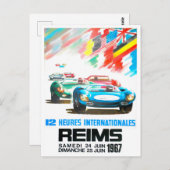 1967年ランス12時間グランプリ ポストカード (正面/裏面)