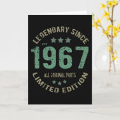 1967年ヴィンテージ誕生日 カード (黄色い花)