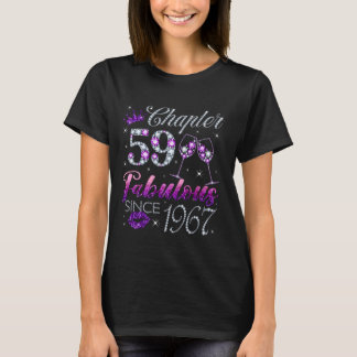 1967年以来ファビュラスな59章 59歳の女性 Tシャツ