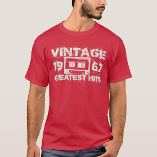 1967年素晴らしヒットヴィンテージ白 Tシャツ