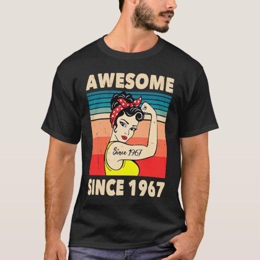 1967年素晴らし以来56誕生日デコレット Tシャツ (正面)