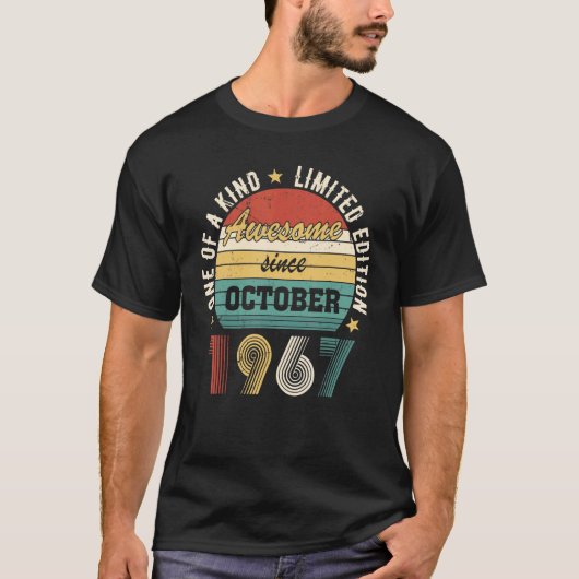 1967年素晴らし10月ハッピーバースデー以降 Tシャツ (正面)