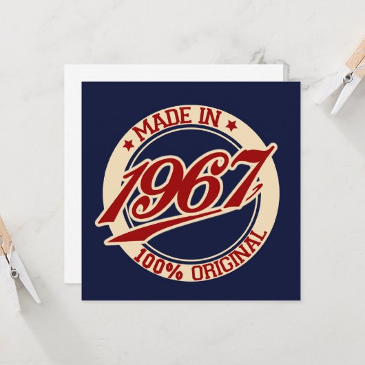 1967年製 カード (正面/裏面インサイチュ)