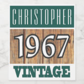 1967年誕生ワインラベル ワインラベル (シングルラベル)