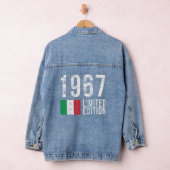1967年限定版イタリア国旗の誕生日 デニムジャケット (ハンガー)