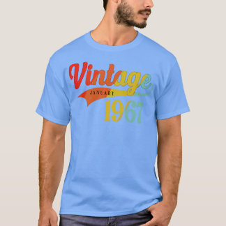 1967年1月誕生日ヴィンテージ1967年1月素晴らし Tシャツ