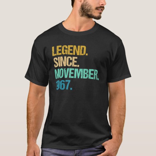 1967年11月55日素晴らしBirから55歳 Tシャツ (正面)