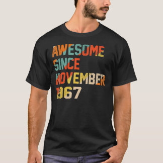 1967年11月55日素晴らしBirから55歳 Tシャツ