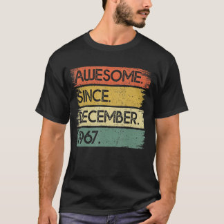 1967年12素晴らし月55日Birから55歳 Tシャツ