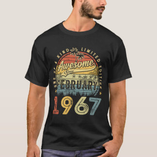 1967年2素晴らし月以来56誕生日56年 Tシャツ