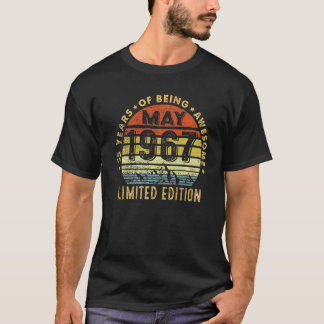 1967年5素晴らし月55誕生日以来55歳 Tシャツ