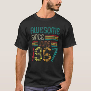 1967年6月から素晴らしい 55歳誕生日おめでとう 55周年記念 Tシャツ