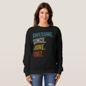 1967年6素晴らし月55誕生日以来55歳 スウェットシャツ (正面フル)