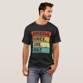 1967年6素晴らし月55誕生日以来55歳 Tシャツ (正面フル)