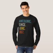 1967年6素晴らし月55誕生日以来55歳 Tシャツ (正面フル)