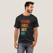 1967年7月以来55誕生日伝説55歳 Tシャツ (正面フル)