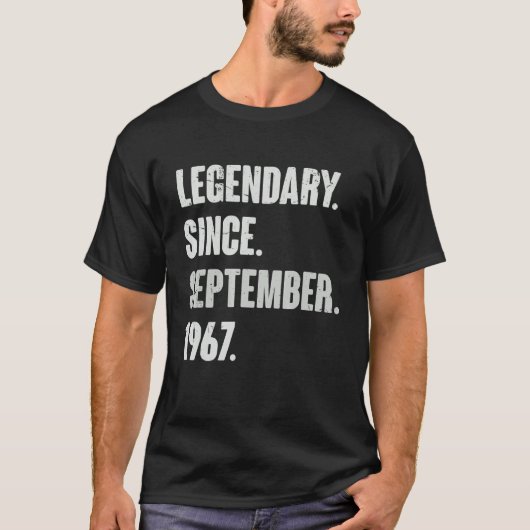 1967年9月以来の伝説55歳B Tシャツ (正面)
