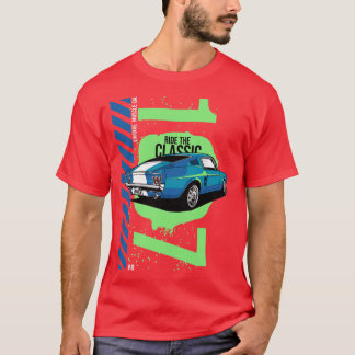 1967愛国的アメリカV8筋肉ポニーマスタング1 Tシャツ