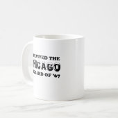 1967生き延び年のシカゴブリザードだ。 コーヒーマグカップ (正面左)