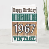 1967生まれ年のグリーティングカード カード (正面)