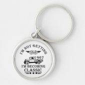 1967生まれ年のヴィンテージ生誕生月贈り物 キーホルダー (正面)