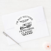 1967生まれ年のヴィンテージ生誕生月贈り物 ラウンドシール (封筒)