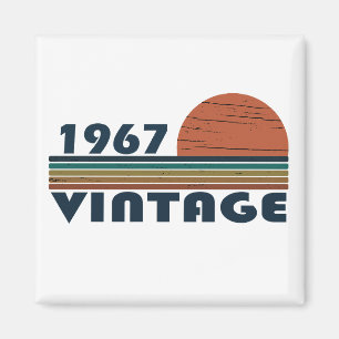 1967生まれ年のヴィンテージ誕生日ギフト マグネット