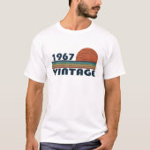 1967生まれ年のヴィンテージ誕生日ギフト Tシャツ (正面)