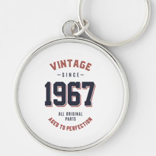1967生まれ年誕生日 キーホルダー