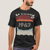 1967生まれ年55誕生日55歳のヴィンテージ Tシャツ (正面)